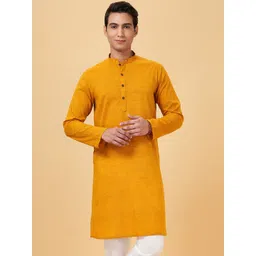 indus route by Pantaloons Men Thread Work Kurta-picture-24