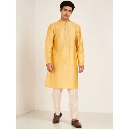 indus route by Pantaloons Men Thread Work Kurta-picture-37