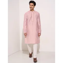 indus route by Pantaloons Men Thread Work Kurta-picture-33