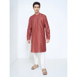 indus route by Pantaloons Men Thread Work Kurta-picture-39