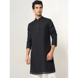 indus route by Pantaloons Men Thread Work Kurta-picture-27