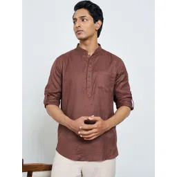 indus route by Pantaloons Men Thread Work Kurta-picture-41