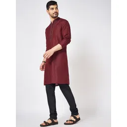 indus route by Pantaloons Men Thread Work Kurta image 3