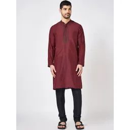 indus route by Pantaloons Men Thread Work Kurta image 1