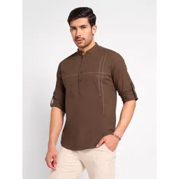 indus route by Pantaloons Men Thread Work Pathani Kurta-picture-15