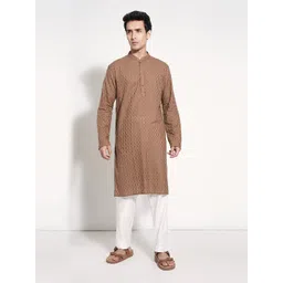 indus route by Pantaloons Men Woven Design Daily Pure Cotton Straight Kurta-picture-25