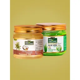 Indus valley coconut oil and aloe vera gel combo-image-2