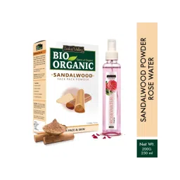 Indus Valley Fresh Rose Water Toner with Sandalwood Face Pack Powder Combo-picture-13