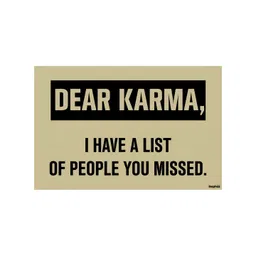 Inephos Beige & Black Typography Printed Wall Poster-picture-20