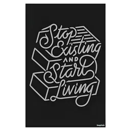 Inephos Black & Grey 1 Piece Paper Other Wall Photographs-picture-37