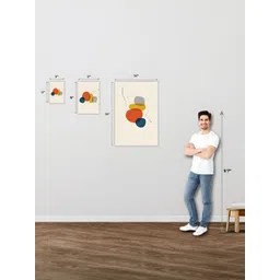 Inephos Black & Grey Printed Wall Art image 2