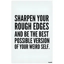 Inephos Black & White Typography Printed Wall Art-picture-36