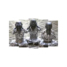 Inephos Grey & Black 5 Piece Printed Other Paper Wall Art-picture-15