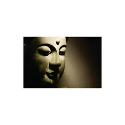Inephos Grey And Black Buddha Religious Printed Canvas Wall Art-picture-17
