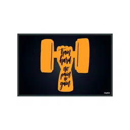 Inephos Navy Blue & OrangePaper Creative Artwork Wall Poster-picture-31