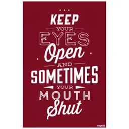 Inephos White & Maroon Printed Wall Poster-picture-10