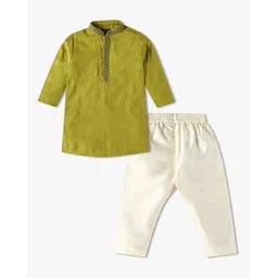 inf frendz Boys Embroidered Kurta & Pyjamas Set-picture-20