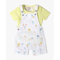 inf frendz Boys Striped T-Shirt & Dungaree Set-picture-47