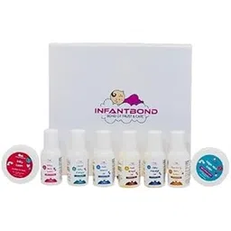 Infantbond Complete Baby Skin Care Combo Pack | Gift Box for Babies | Includes Baby Massage Oil, Shampoo, Coconut & Almond Oil, Cream, Diaper Rash Cream, Body Lotion & Body Wash-picture-32
