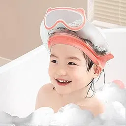 Infantso TEAR-FREE Baby Shower Cap for Kids | Adjustable Bath Visor Hat for Shampoo & Water Protection | Soft TPE Eye & Ear Shield | Bathing Hat - Waterproof Shampoo hat for Washing Hair, Shower Bathing Protection Bath Cap for Babies & Toddlers (6–36 Months)-picture-24