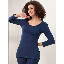 INFERNO Women Plus Size Round Neck Cotton Thermal Tops-picture-36