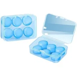 infinibyte Silicone Moldable Ear Plugs – Reusable Noise Cancelling Wax Earplugs for Sleeping, Swimming, Work & Travel(Packof2) (BLUE, Medium)-picture-10
