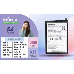 Infinix Mobile Battery For BL49FX Infinix Hot 9 /hot 8 / Note 7 / Note 10 / Hot 11s - 5000 mAh-picture-20