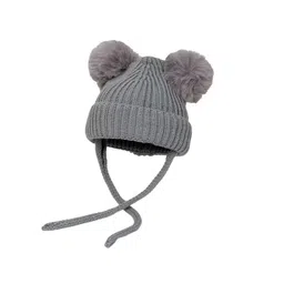 Infispace Kids Knitted Woollen Beanie With Pompoms-picture-23