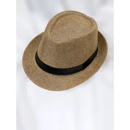 Infispace Men Beige Self Design Fedora Hat-picture-38