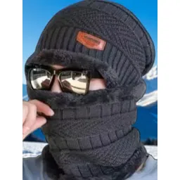 Infispace Men Woolen Beanie With Neck Warmer-picture-29