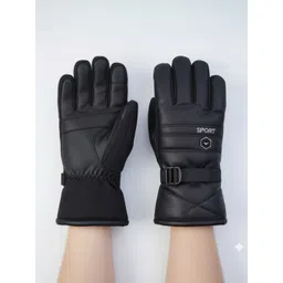 Infispace Unisex Leather Winter Gloves-picture-21