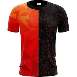 inkholic Round Neck Half Sleeves Full Printed Sports Jersey 2900-picture-41