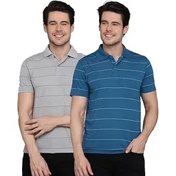 inkkr Striped Polo Neck T-Shirt Dora Combo-picture-27