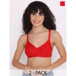 INKURV PACK OF 2 Women Non-Wired Full Coverage  Bra-picture-37