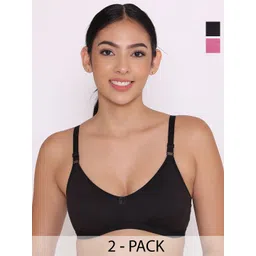 INKURV women pack of 2 full coverage non wired bra-picture-34