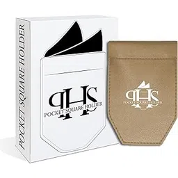 inland decors Leather Pocket Square Holder for men Pack Of 2 (black, Blue, cream, brown, green, matte Blue, matte brown) For coat/men Suits/western Suits/blazer-picture-12