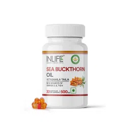 INLIFE Seabuckthorn Seed Oil, 500mg, 30 Veg Caps, Anti Aging Omega 7 Supplement-picture-12