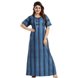 Inner Beats Women Blue Nightdress-picture-17