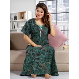 Inner Beats Women Multi Nightdress-picture-16