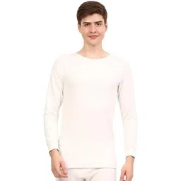 Inner Comfort Wool Fullsleeves Round Neck Top Innerwear for Men (White) Men Top Thermal-picture-13