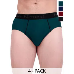 inner element Pack Of 4 Pure Cotton Basic Briefs MEN_BRIEF_PK4_S-image-10