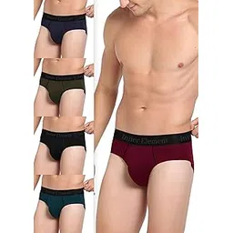 Men Brief Multicolor Pure Cotton Brief Pack of 5-image-11