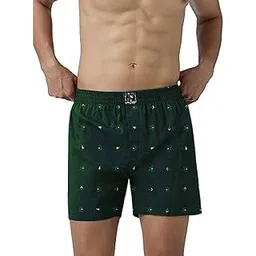 Men's Boxer Shorts,Cotton Shorts with Zip Pocket-image-36