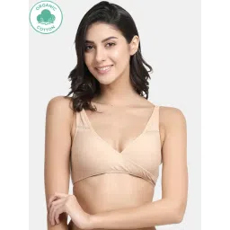 Inner Sense Beige Non Wired Non Padded Nursing Bra-picture-10