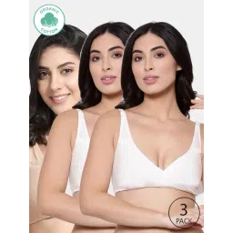 Inner Sense Black & Beige Full Coverage Maternity Bra - Pack of 3-picture-17