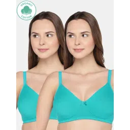 Inner Sense Green Cotton Everyday Bra - Pack Of 2-picture-17