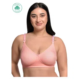 inner sense Inner SenseOrganic Cotton Solid Anti Odour Anti MicrobialMaternity Bra - Pink-picture-15