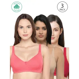 Inner Sense Multicolor Full Coverage Bra - Pack of 3-picture-10