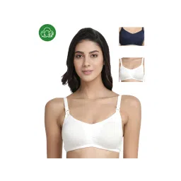 Inner Sense Organic Antimicrobial Soft Feeding Bra with Removable Pads Pack of 3 - Multi-Color-picture-27
