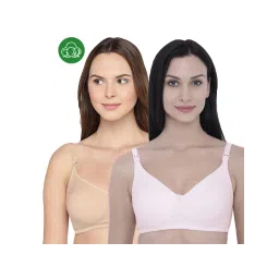 Inner Sense Organic Cotton Antimicrobial Nursing Bra Pack of 2 - Multi-Color-picture-18
